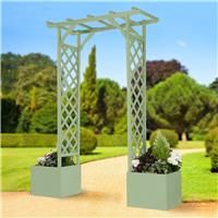 Greenhurst Wooden Arch with Planters