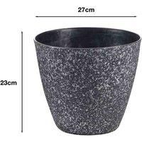 Greenhurst Pack of 4 Granite design Planters