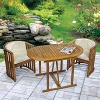 Greenhurst Chiltern Compact Dining Set with Cushions