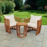 Greenhurst Abberley Conversation Set, Brown