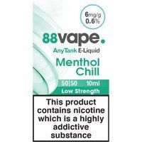 88Vape AnyTank E-Liquid 6mg Menthol Chill 10ml