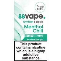 88Vape AnyTank E-Liquid 3mg Menthol Chill 10ml