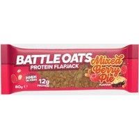 Battle Oats Protein Flapjack 70g (Mixed Berry Pie), Red