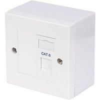 Philex Cat 6 1 Port RJ45 Ethernet Socket White (78961)