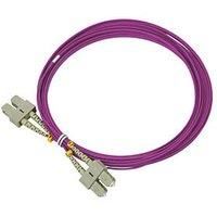 Labgear Duplex Multi Mode Purple SC- SC OM4 LSZH Fibre Optic Cable 5m (484KM)