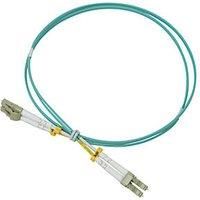 Labgear Duplex Multi Mode Green/Yellow LC- LC OM3 LSZH Fibre Optic Cable 1m (155KM)