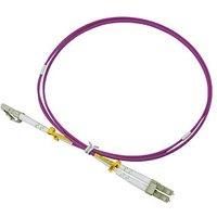 Labgear Duplex Multi Mode Purple LC- LC OM4 LSZH Fibre Optic Cable 1m (238KM)