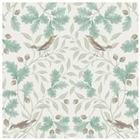 RHS Woodland Songsbirds Sage Wallpaper