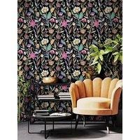 Arthouse Lush Paradise Wallpaper - Black
