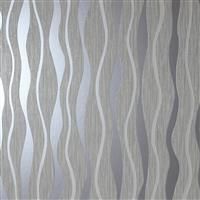 Arthouse Metallic Wave Grey Silver Glitter Vinyl Wallpaper