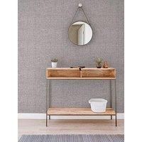 Arthouse Luxe Hessian Mink Wallpaper for Living Spaces & Feature Walls, 53 cm x 10.05 m Roll, 295401, Mink Brown