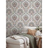 Arthouse Fantastical Damask Multicoloured Wallpaper Floral Textured Feature Wall