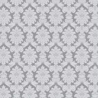 Opulence Silver Wallpaper Arthouse Metallic Foil Damask Textured Vinyl Embossed