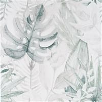 Arthouse Chalky Tropical Design Soft Navy Wallpaper - Blue