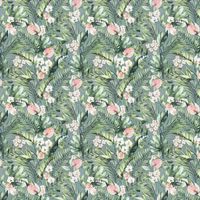 Arthouse Tropical Floral Wallpaper Flowers Leaves - Blue/Green/Multi 924905