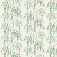 Willow Tree White/Green Wallpape