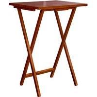 Rubberwood Dark Wood TV Table Brown