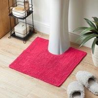 Super Soft Reversible Fuchsia Pedestal Mat Green