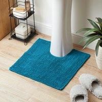 Super Soft Reversible Teal Pedestal Mat Green