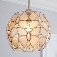 Butterfly Capiz Easy Fit Pendant Taupe