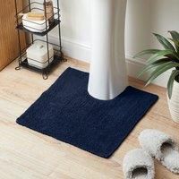 Super Soft Reversible Navy Pedestal Mat Green