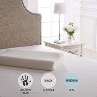 Dorma Tencel Blend Memory Foam Contour Pillow White