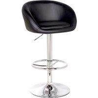 Apollo Bar Stool Black PU Leather Black