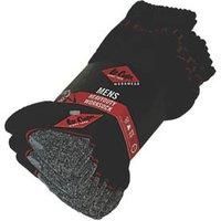 Lee Cooper LCSCK603 Work Socks, Black, One Size