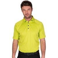 Island GREEN Mens Performance Coolpass Polo Shirt - Lime - S