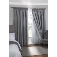 Emma Barclay Thermal Blackout Curtain Lining, White, 66 x 72 Inch, Pair
