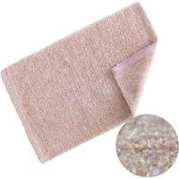 Emma Barclay Twinkle - Super Soft Bath Mat – Luxury Bath Mat With Sparkle Detailing, 60% Polyester, 40% Cotton in Blush Pink - 50x80cm