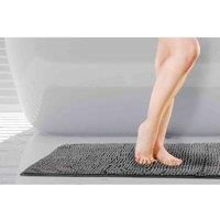 Emma Barclay Soft Touch Non-Slip Bathroom Rug in Graphite - Bath Mat 45x75cm