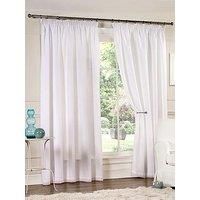 Lined Voile Curtains for Windows Semi Transparent Sheer Day Curtain - Aalia TT
