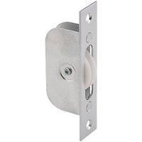Carlisle Brass Sash Window Axle Pulley & Nylon Wheel Satin Chrome 117 x 42mm (5536P)