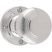 Carlisle Brass Rimmed Mortice Knobs Pair Polished Chrome 52mm (9874H)