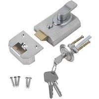 Smith & Locke ST-SCHR-60 Deadlock Night Latch Satin Chrome 60mm Backset (5217J)