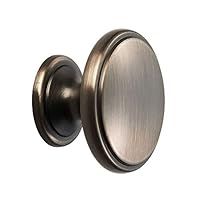 Carlisle Brass FTD524GM Fingertip Oxford Knob, Gun Metal, 38 mm