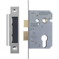 Smith & Locke Nickel-Plated Euro Profile Sashlock 64mm Case - 44mm Backset (1943P)