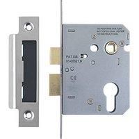 Smith & Locke Nickel-Plated Euro Profile Sashlock 76mm Case - 57mm Backset (4710P)