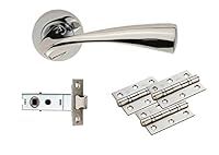 Carlisle Brass UDP007CP/INTB Sintra Latch Pack, Ultimate Door Pack, Polished Chrome
