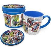 Marvel Retro (Collectors Cards) Mug Tin Set - Free Tracked Delivery