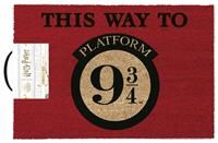 Pyramid International Harry Potter Coir Doormat (This Way to Platform 9 3/4) 40cm x 60cm - Official Merchandise