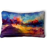 Scott Naismith Cuillins Ridge Cushion - 33 x 53cm Piped Soft Brushed Velvet