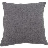 Barkweave Square Cushion Charcoal (Grey)