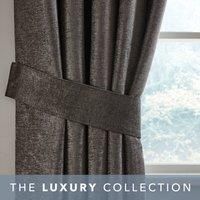 Grey Chenille Curtain Tiebacks Grey