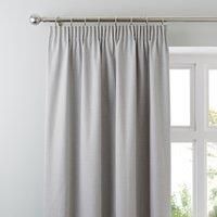 Solar Grey Blackout Pencil Pleat Curtains Grey