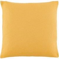 Barkweave Square Cushion Ochre Yellow