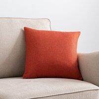 Barkweave Square Cushion Terracotta