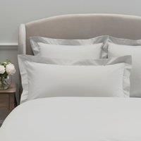 Dorma 300 Thread Count 100% Cotton Sateen Plain White Kingsize Oxford Pillowcase White