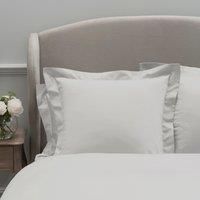 Dorma 300 Thread Count 100% Cotton Sateen Plain White Continental Square Pillowcase White